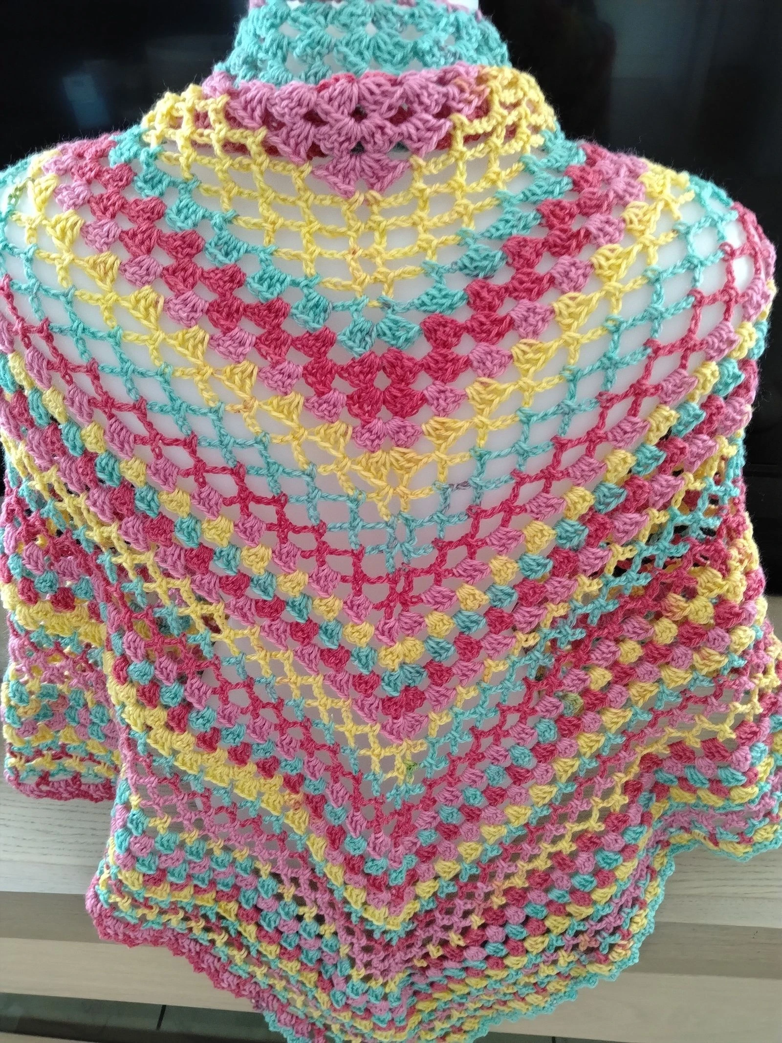 Large Handmade Crochet Shawl – photo 3